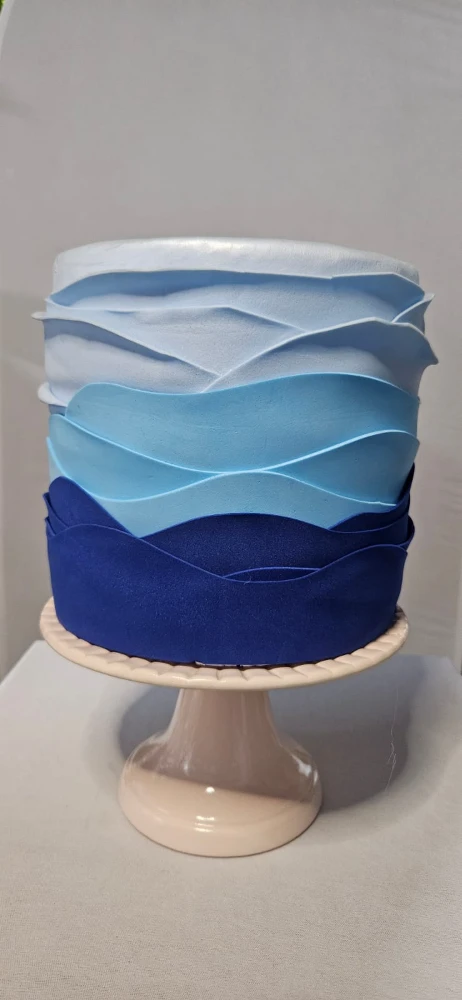 Bolo Azul Degrade