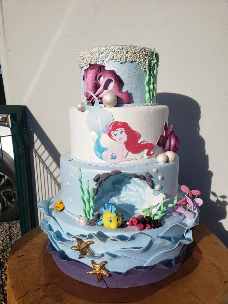 Bolo Princesas Ariel