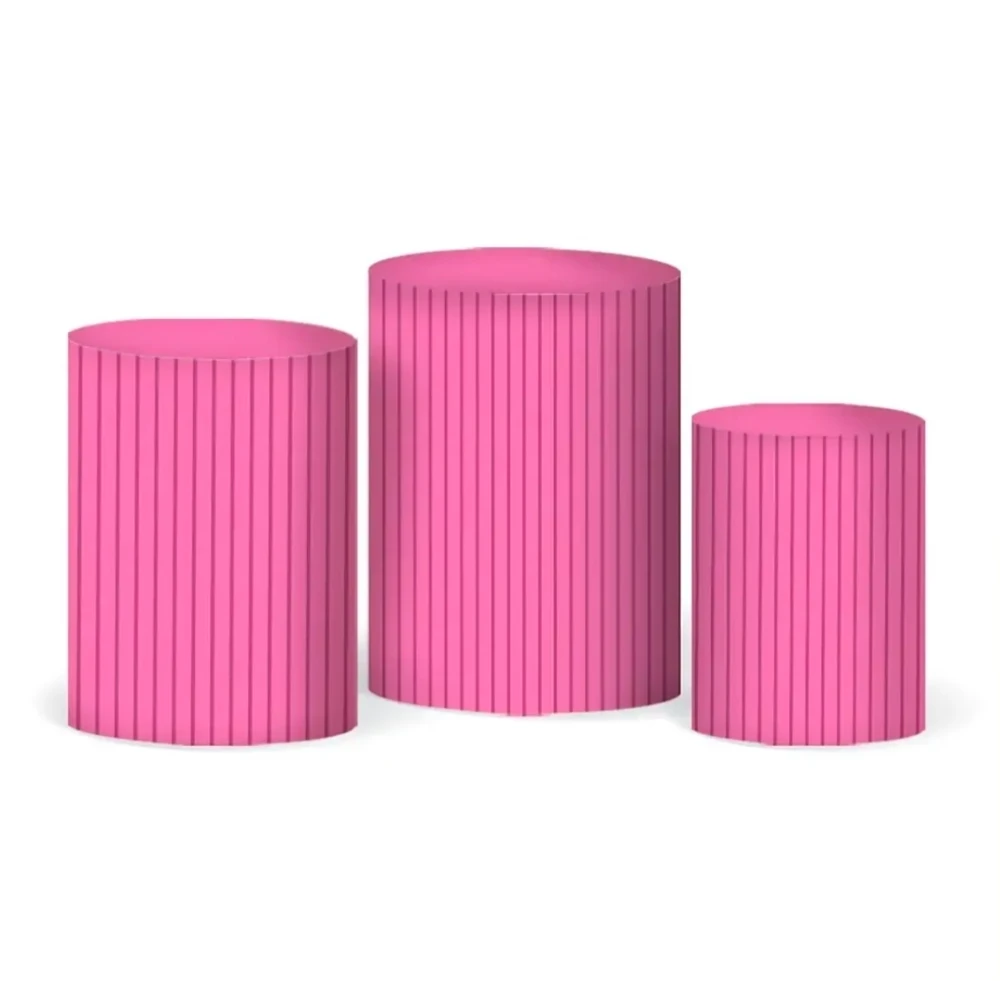 Trio de Capas Ripada Rosa