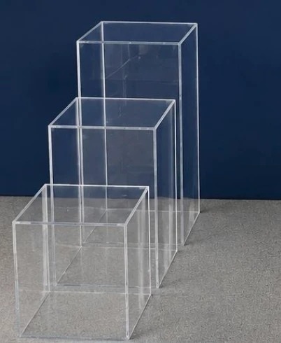 Trio de Cubos de Acrílicos